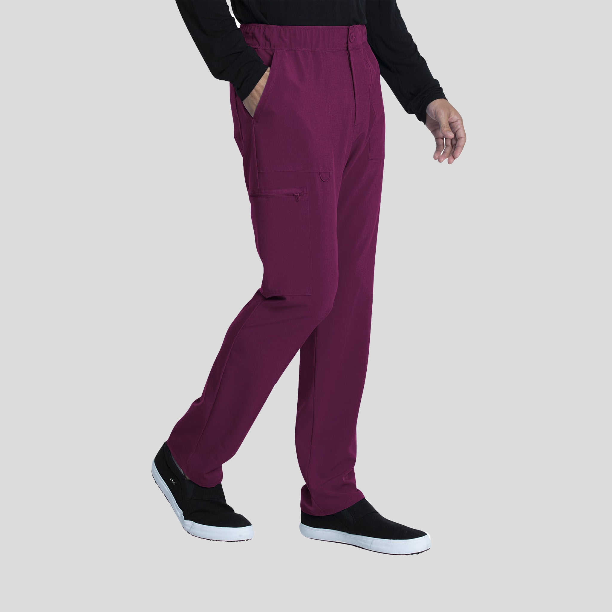 Men's Fly Front Cargo Pant | Wine