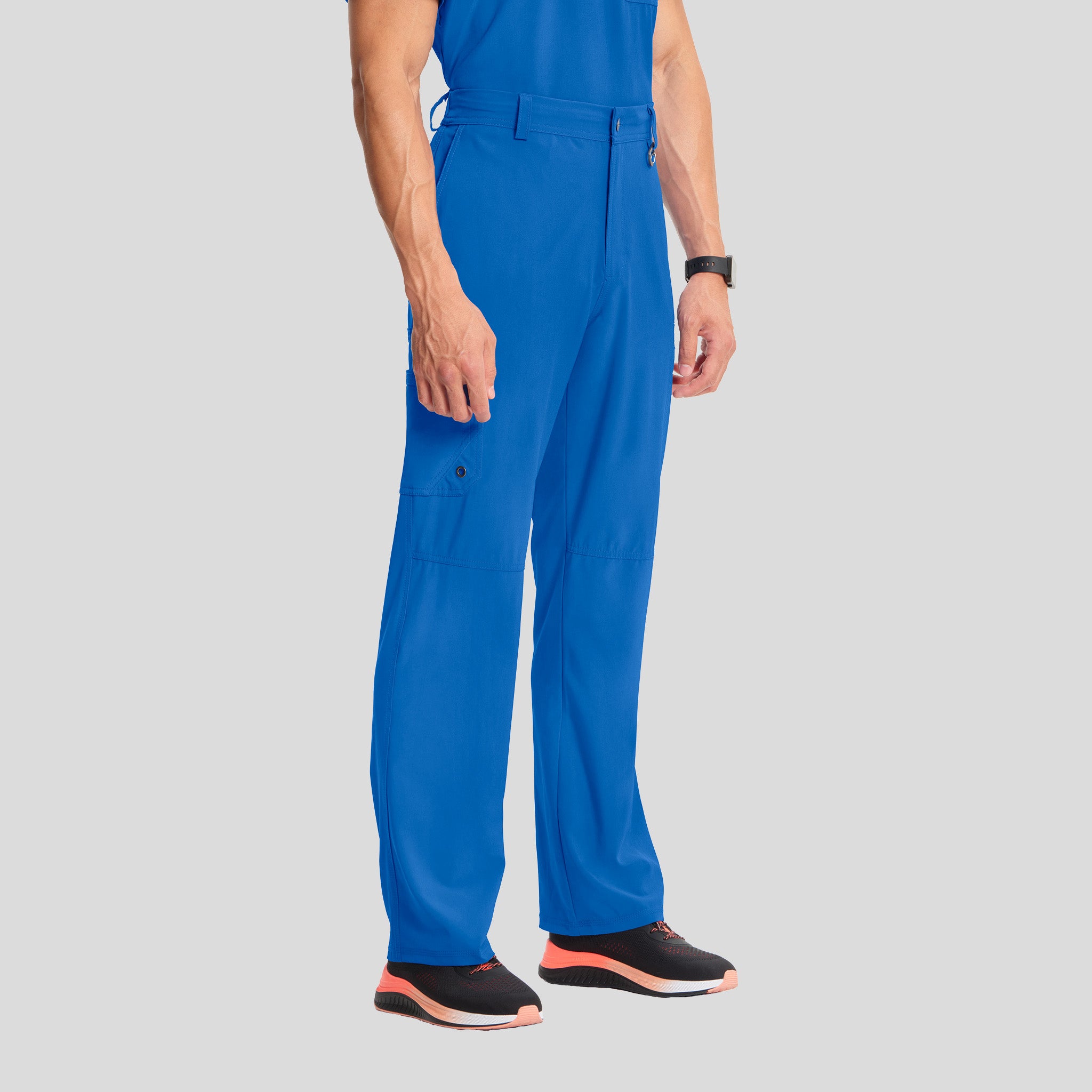 Men's Zip Fly Cargo Scrub Pant | Royal