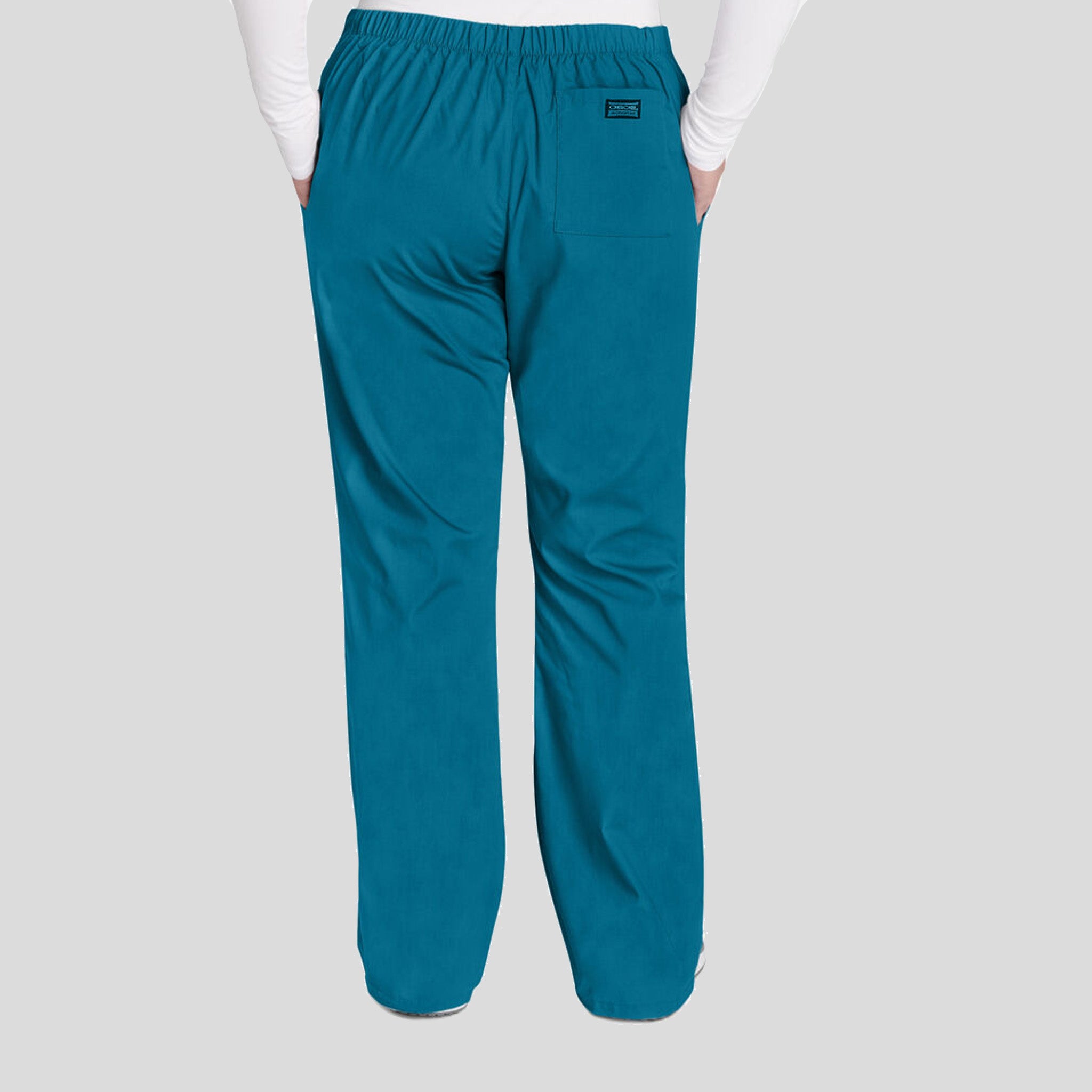 Natural Rise Flare Leg Drawstring Pant | Caribbean