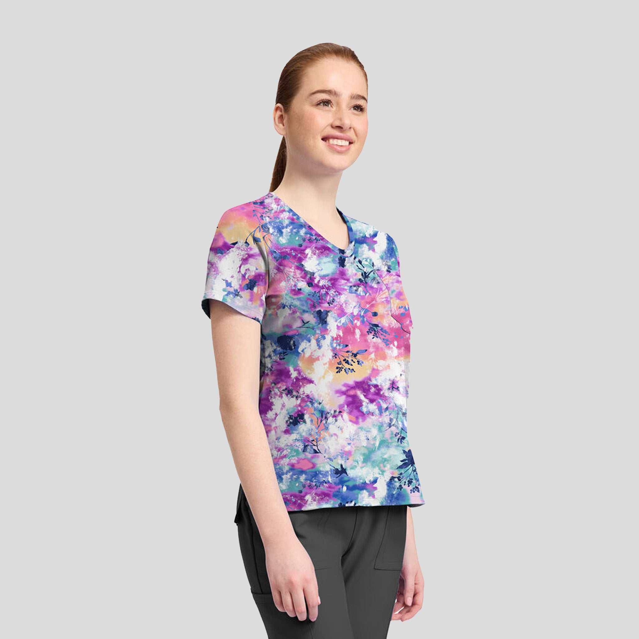 Print Top | Botanical Tie Dye
