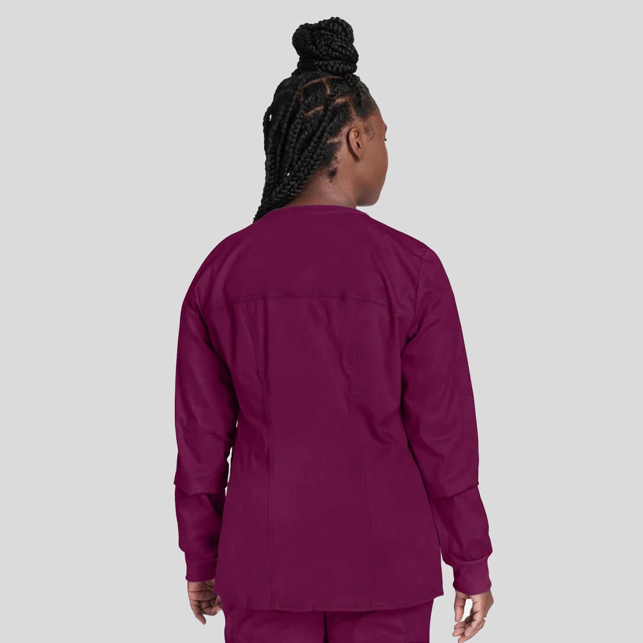 Women's Zip Front Warm Up | Wine