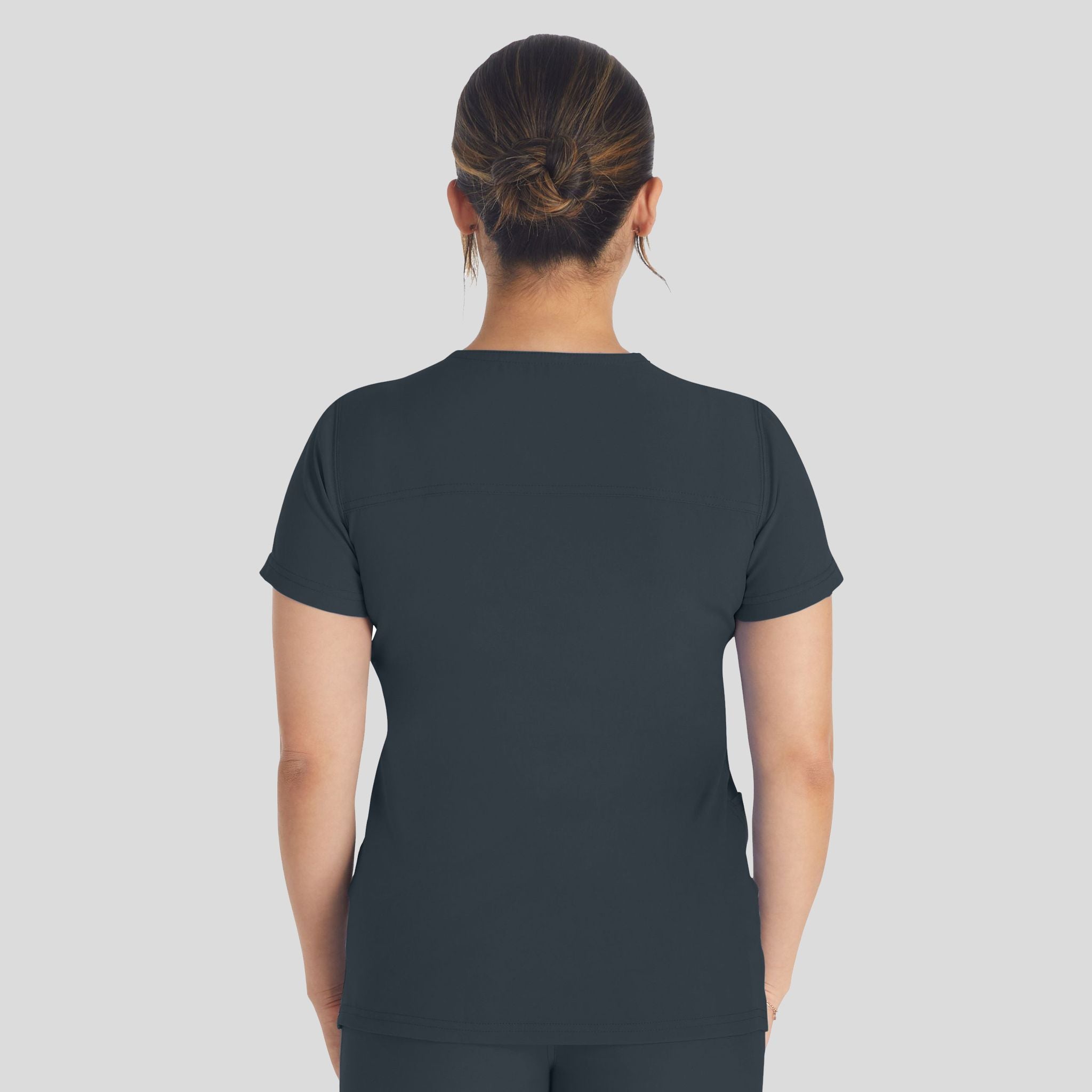 Women's V-Neck Scrub Top | Pewter