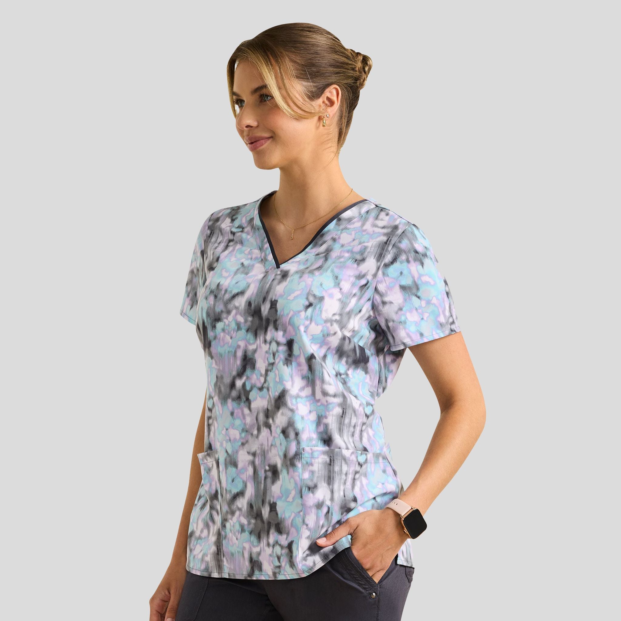 Amanda Color Flow Print Top | CLFW