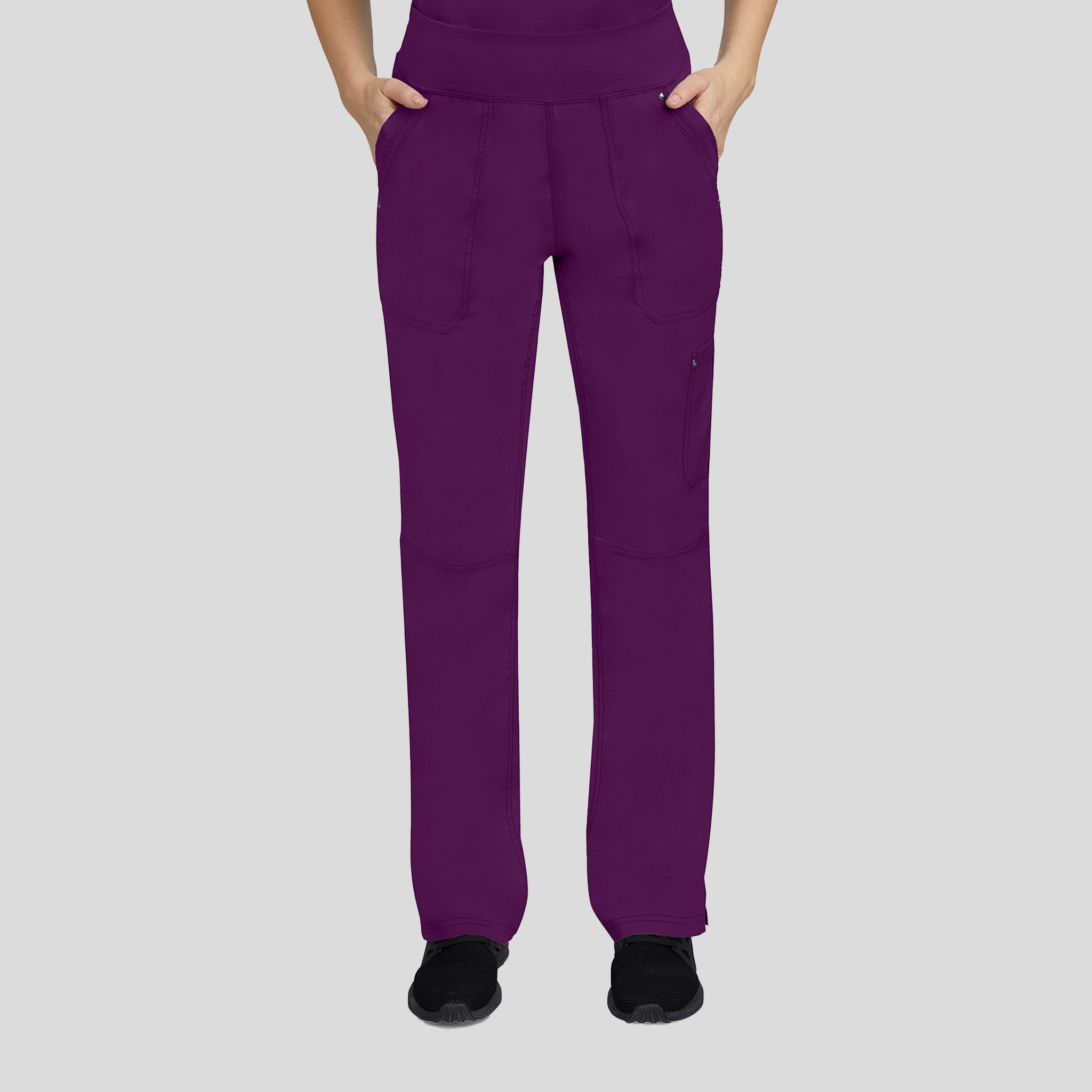 Tori Yoga Scrub Pant | Eggplant