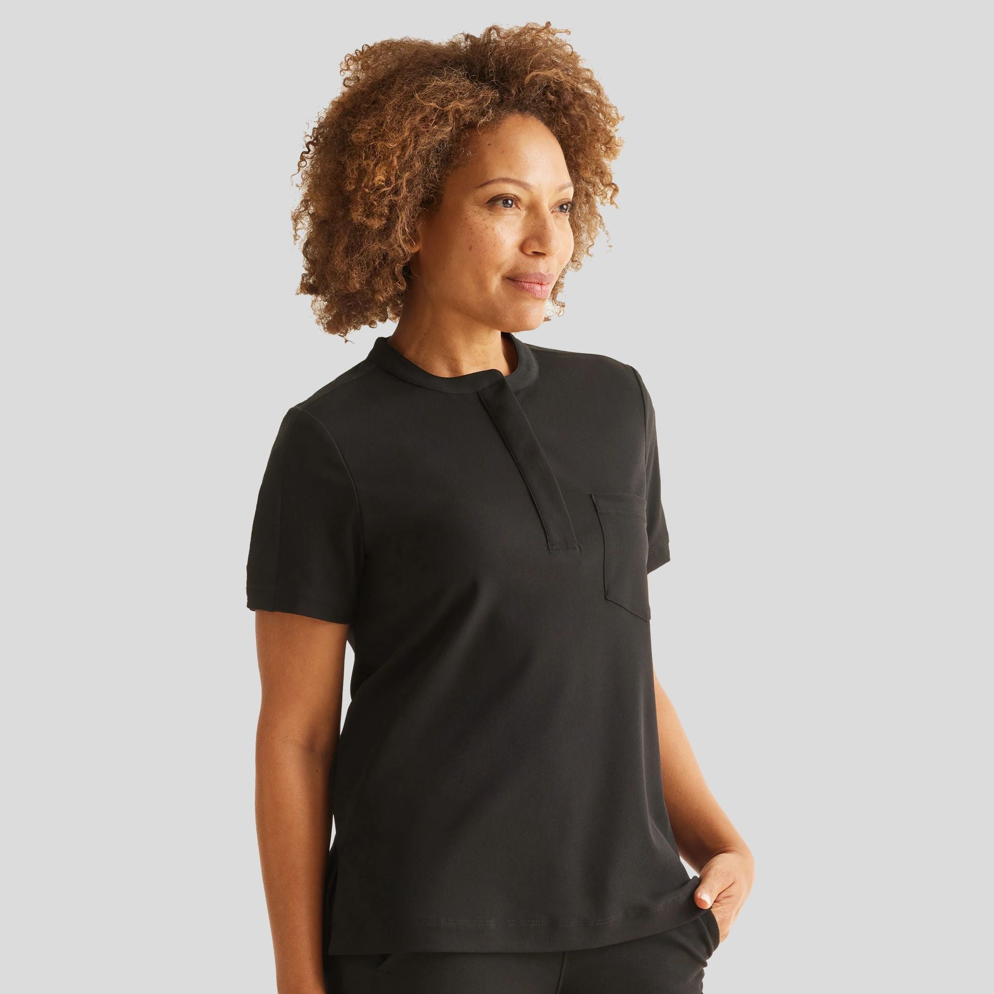 Women's Kate Scrub Top | Black