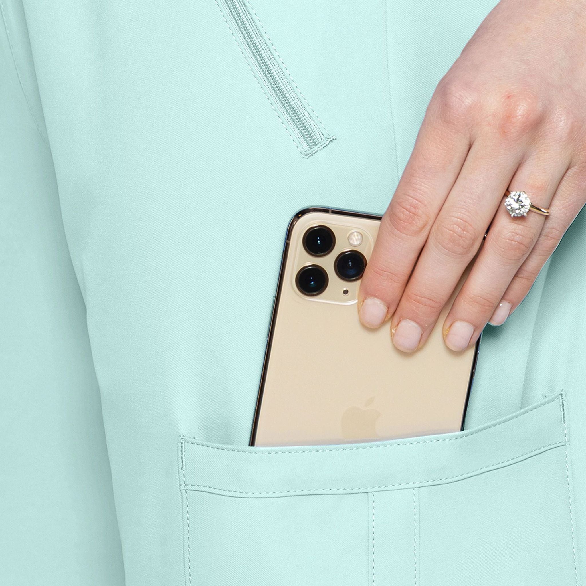 Zipper Pant | Arctic Aqua