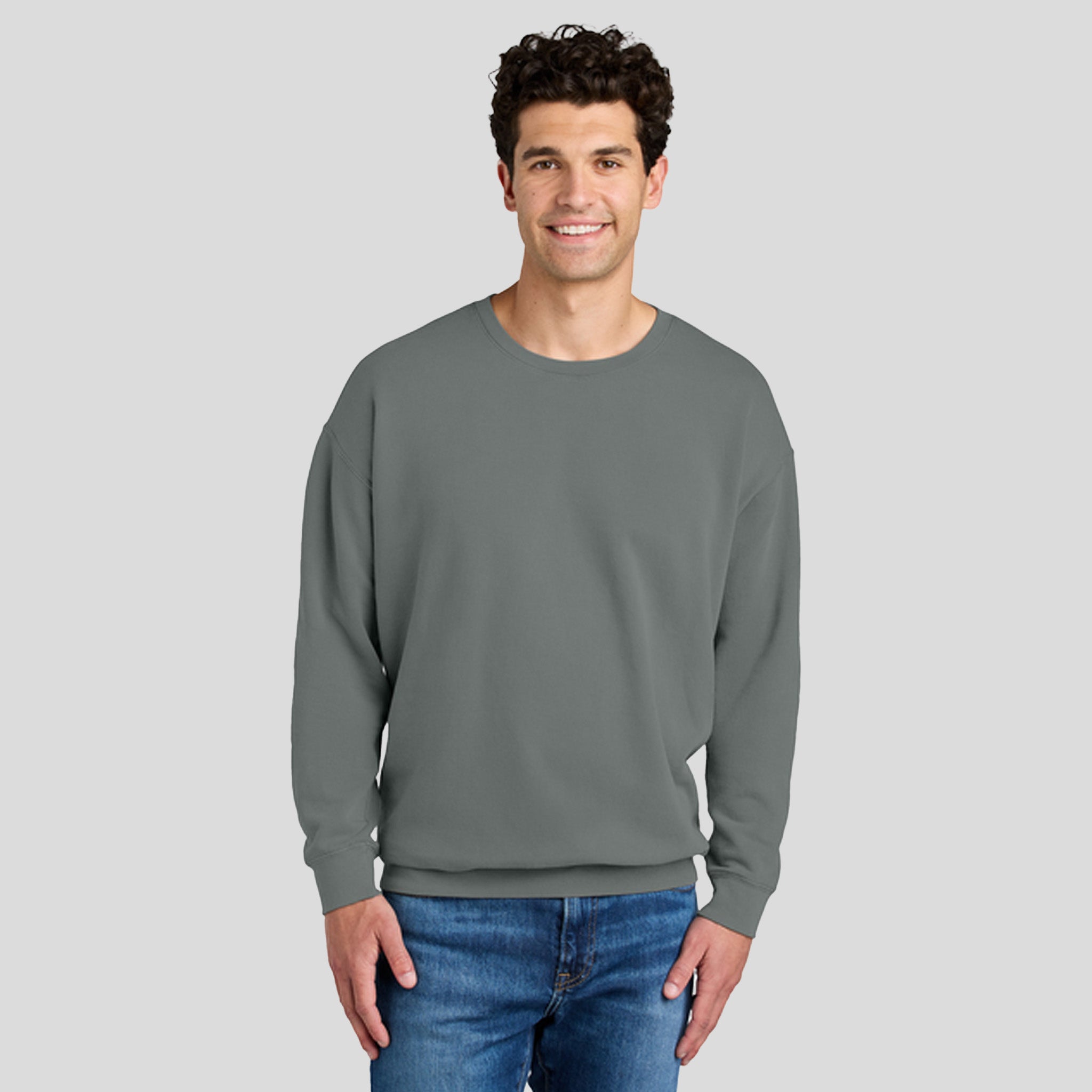 Lightweight Crewneck Sweatshirt | Grey