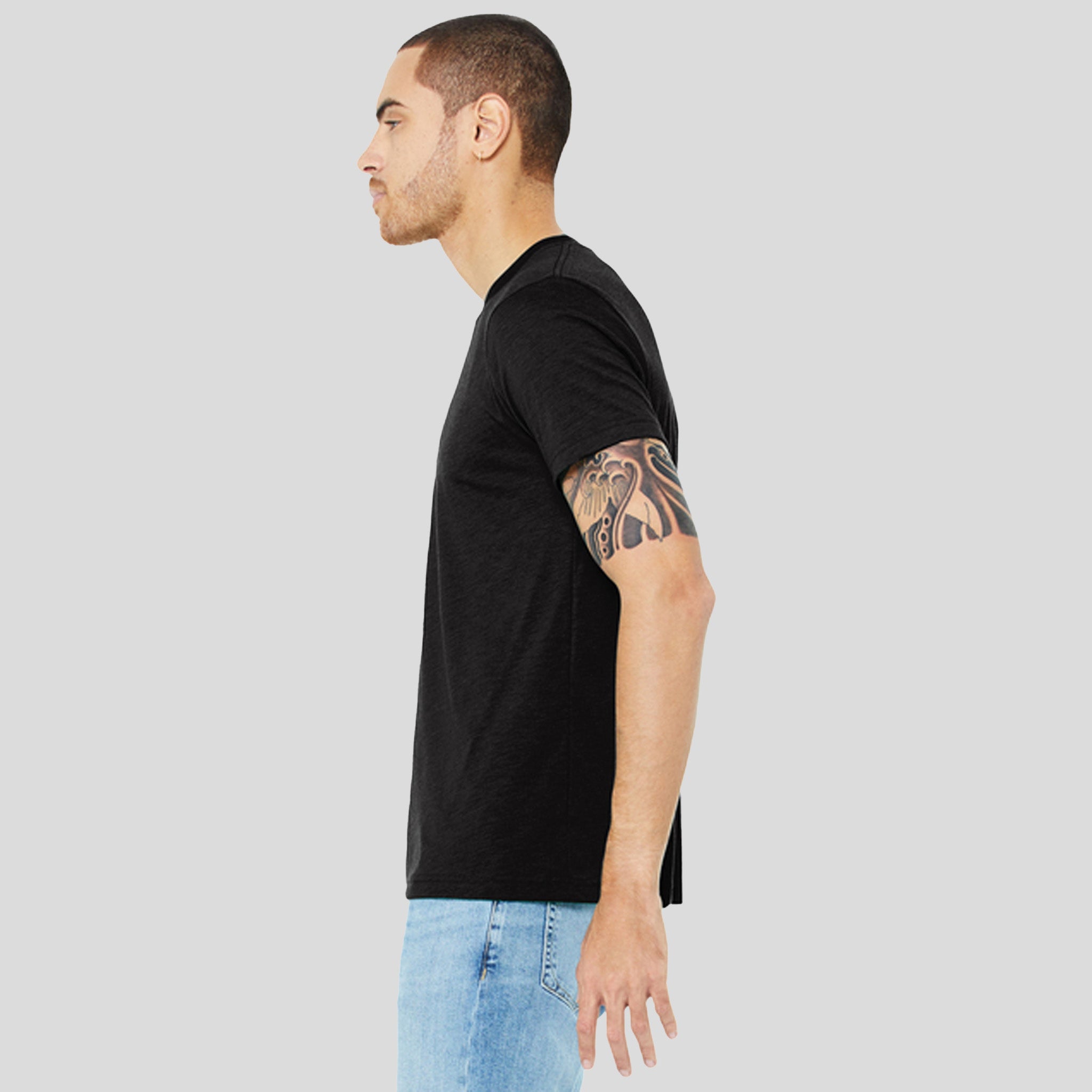 Unisex Triblend Short Sleeve Tee | Black Heather Triblend