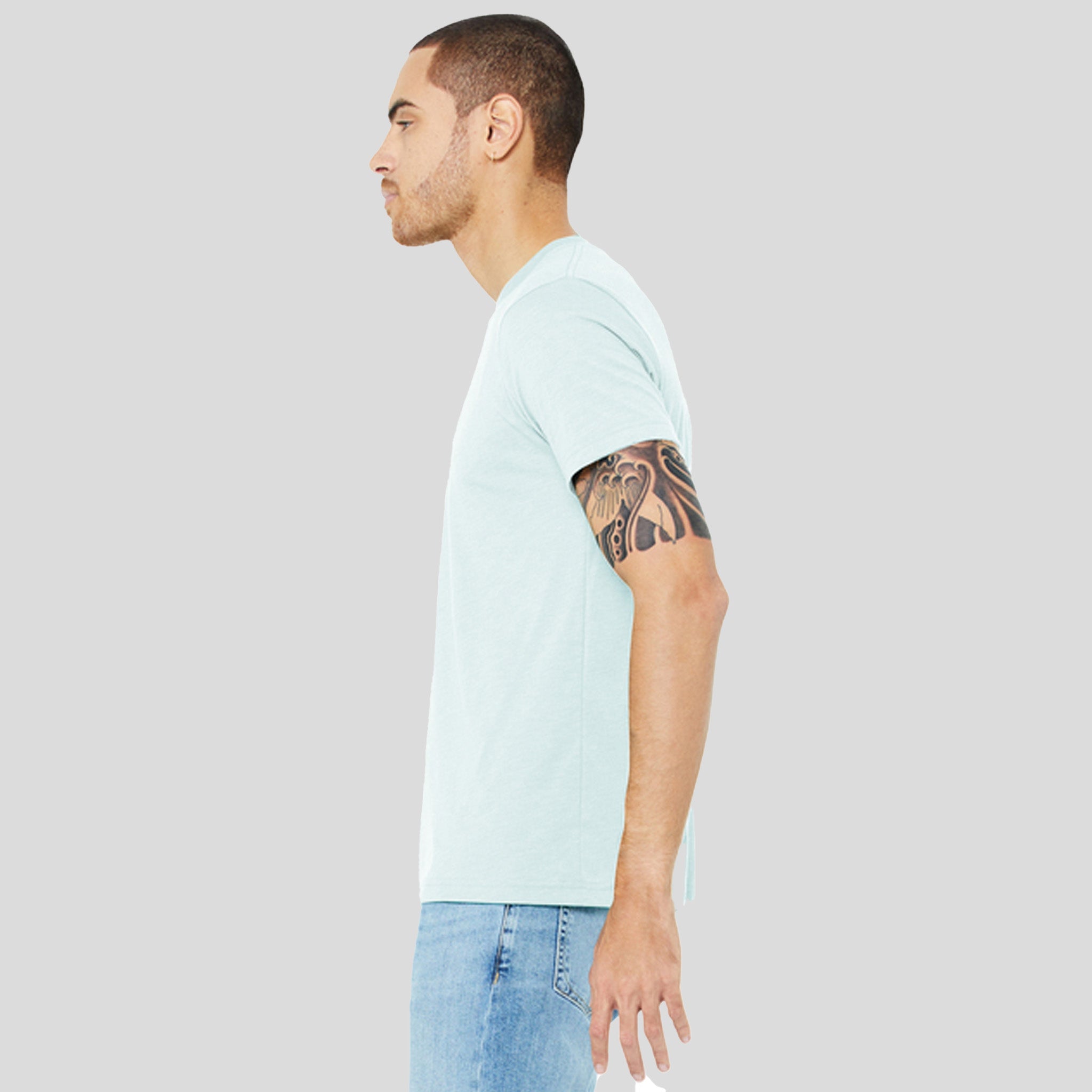 Unisex Triblend Short Sleeve Tee | Ice Blue Triblend