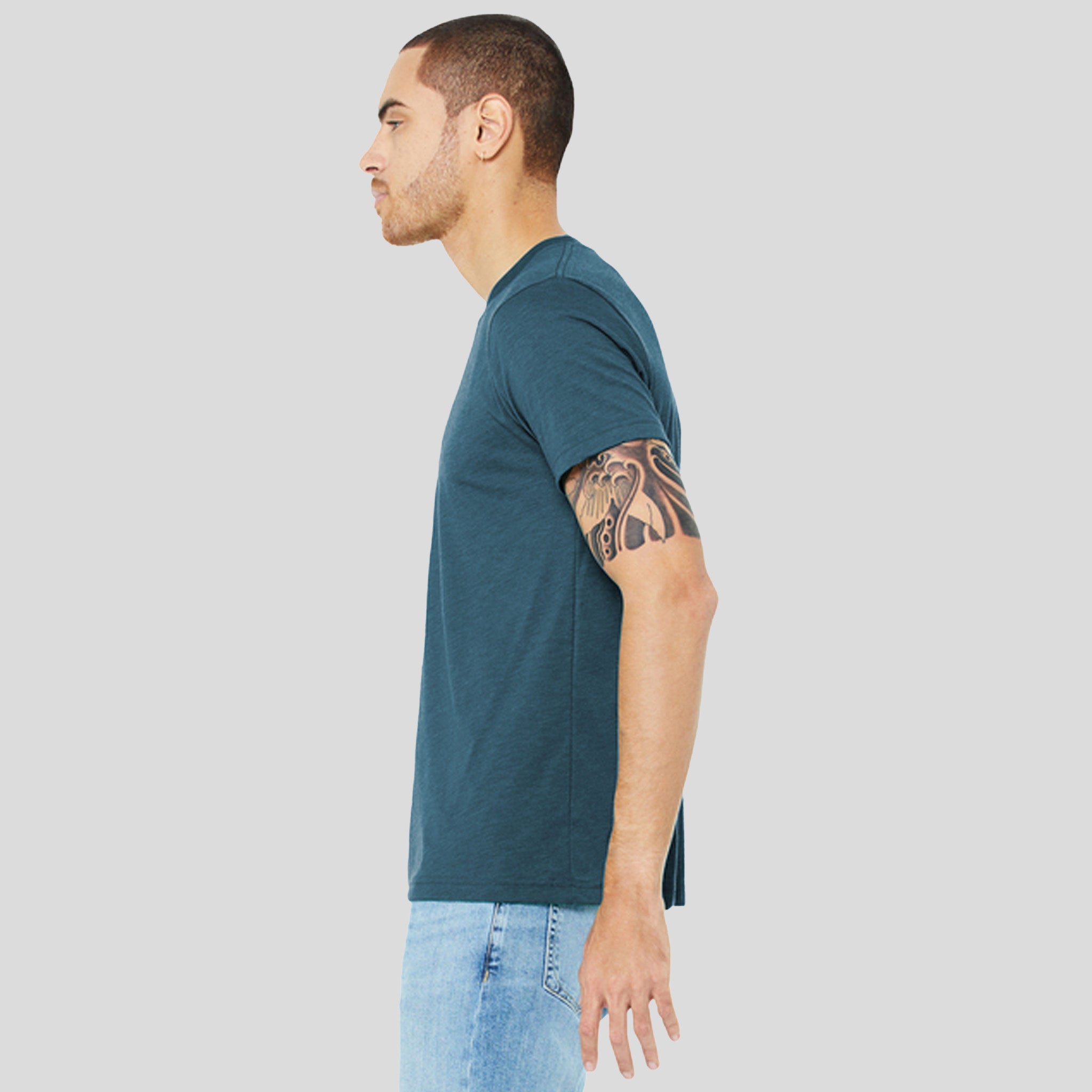 Unisex Triblend Short Sleeve Tee | Steel Blue Triblend