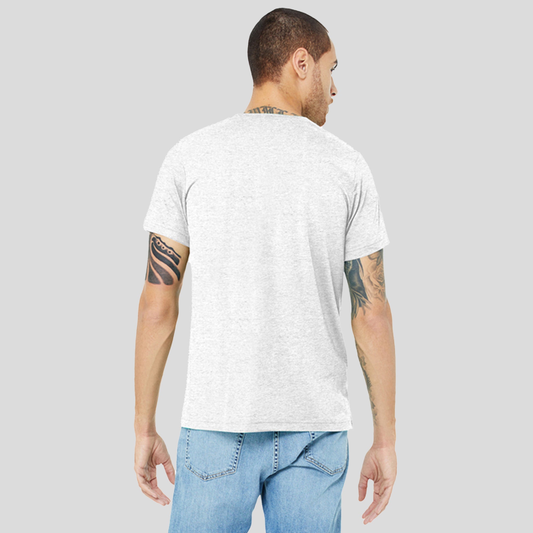 Unisex Triblend Short Sleeve Tee | White Fleck Triblend