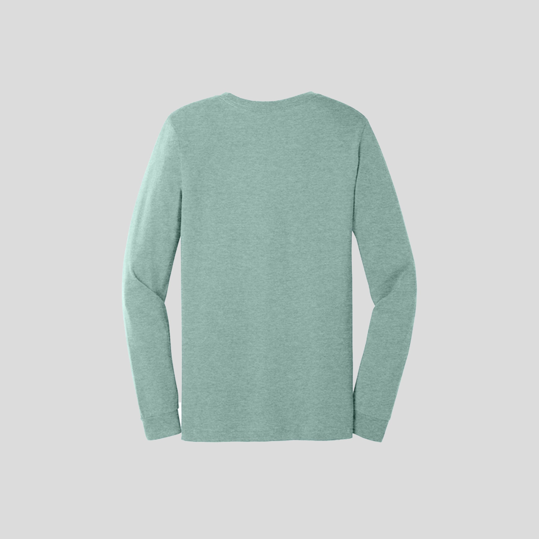 Unisex Heather CVC Long Sleeve Tee | Heather Dusty Blue