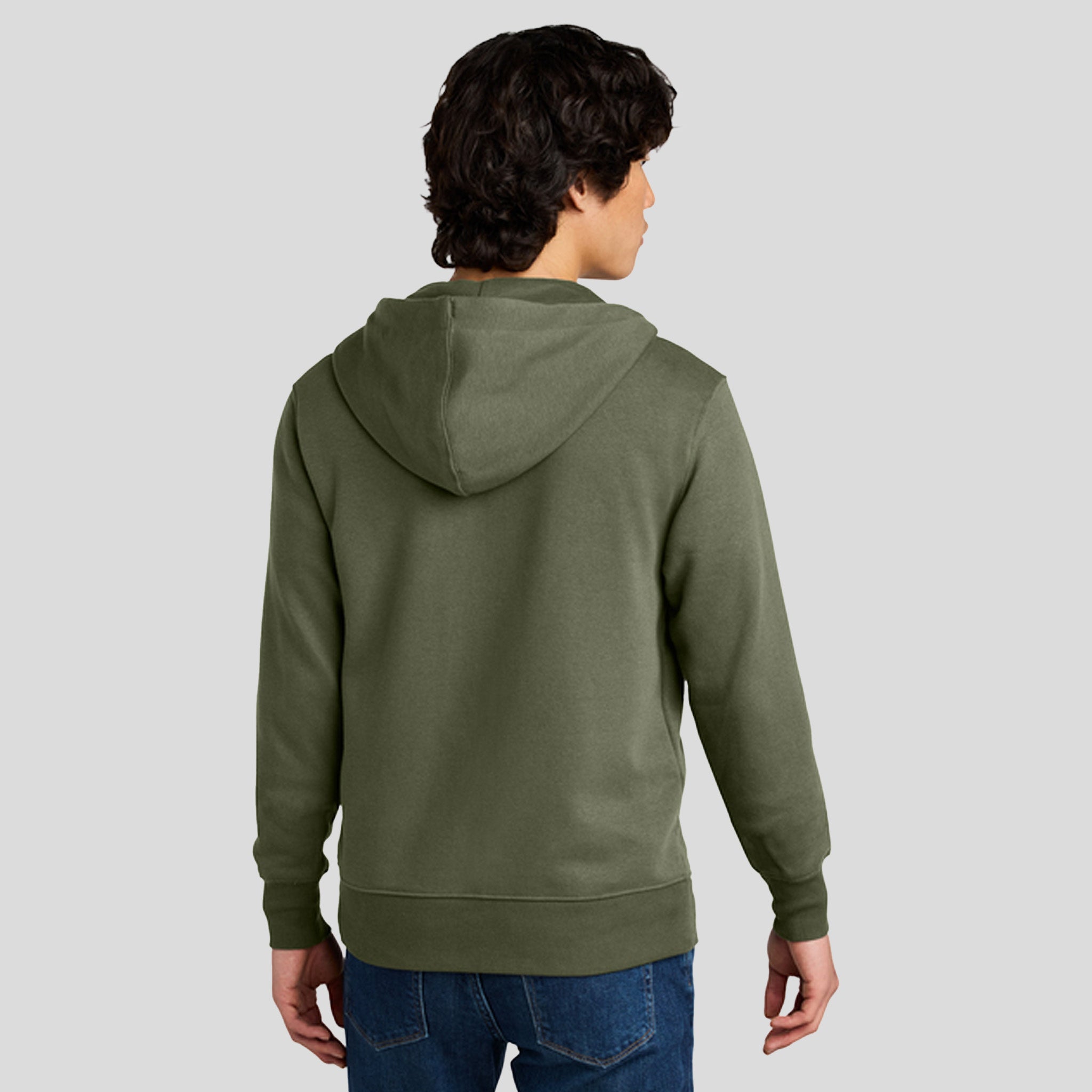 Perfect Weight® Fleece Full-Zip Hoodie | Military Green
