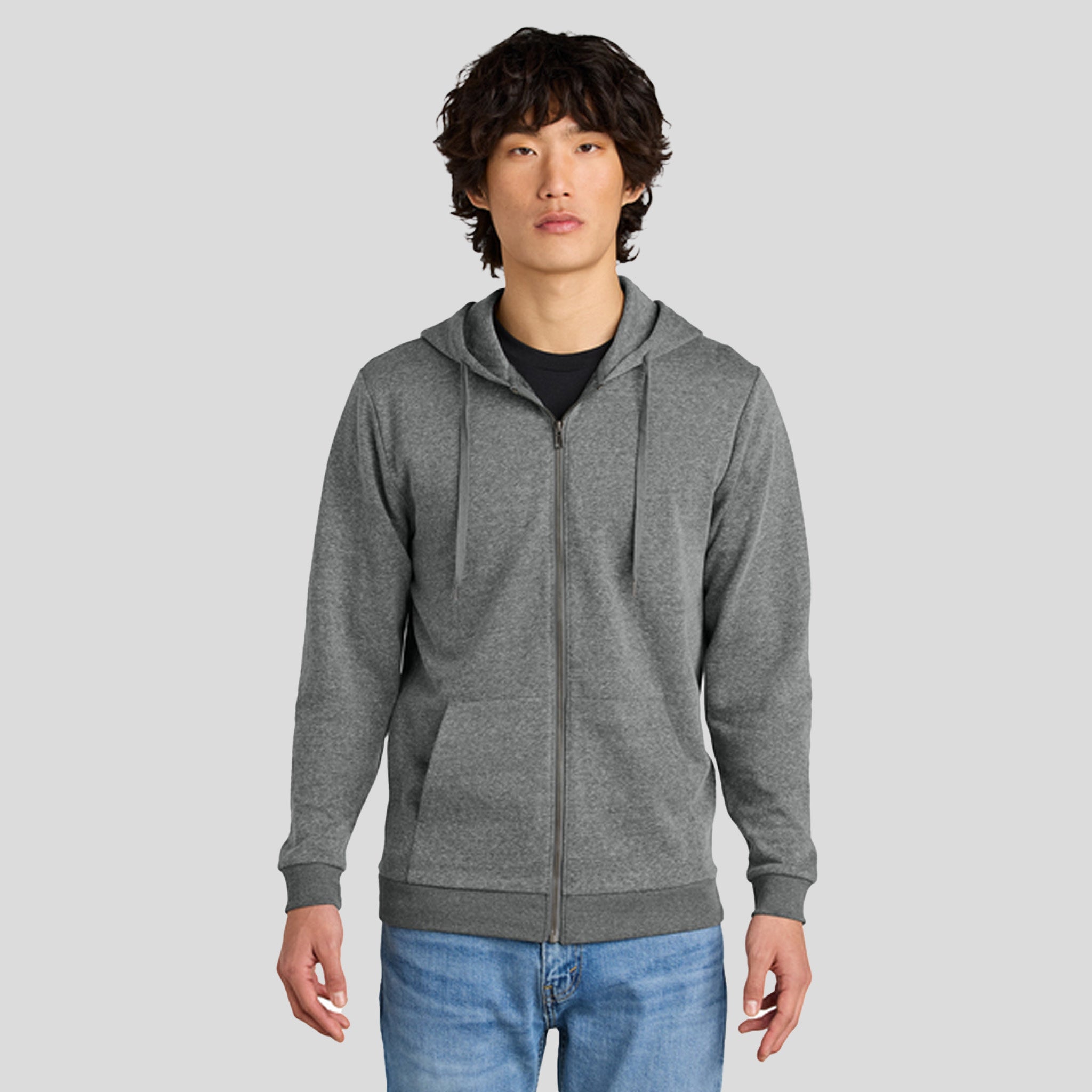 Perfect Tri® Fleece Full-Zip Hoodie | Grey Frost