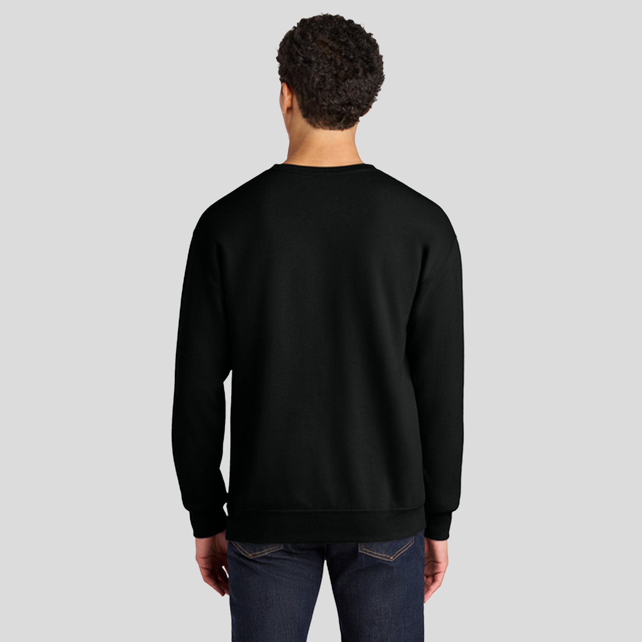 Ultimate™ Unisex CVC Ring Spun Crewneck Sweatshirt | Black Ink