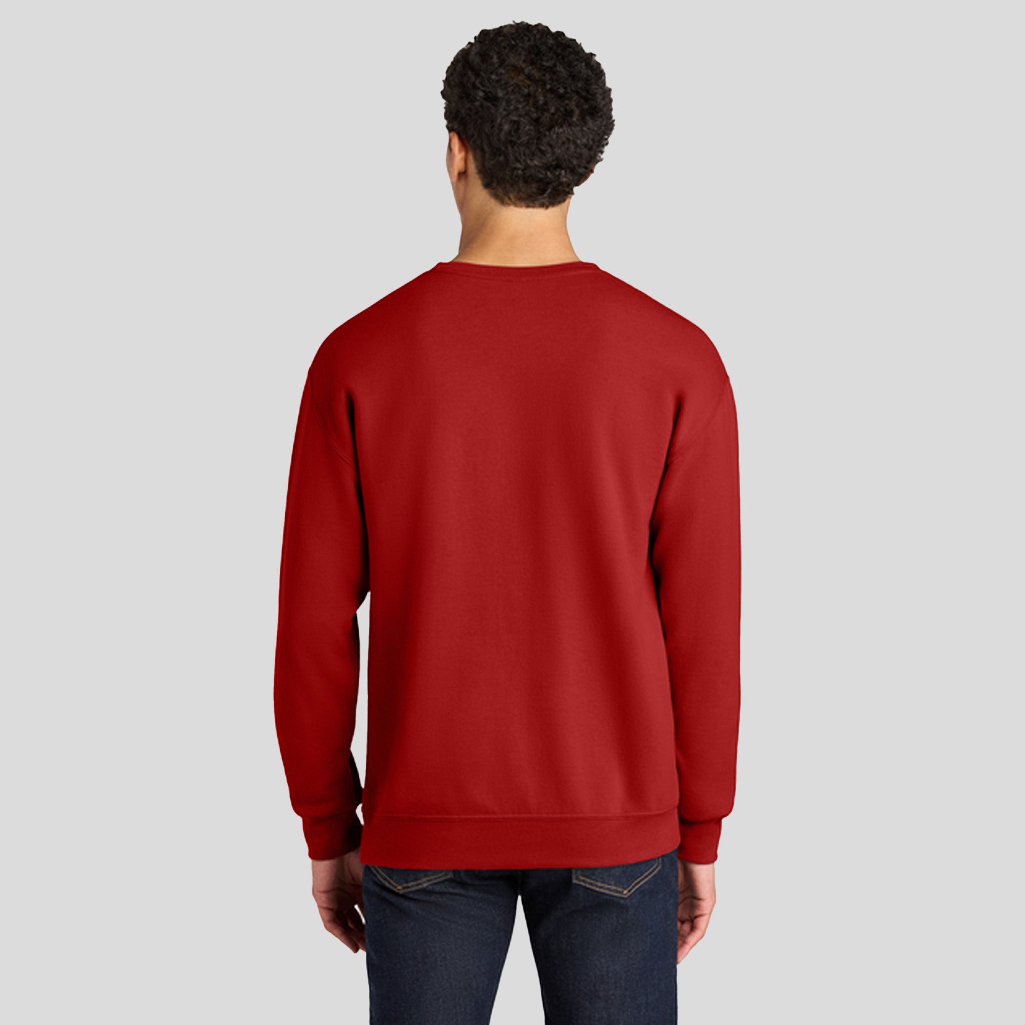 Ultimate™ Unisex CVC Ring Spun Crewneck Sweatshirt | True Red