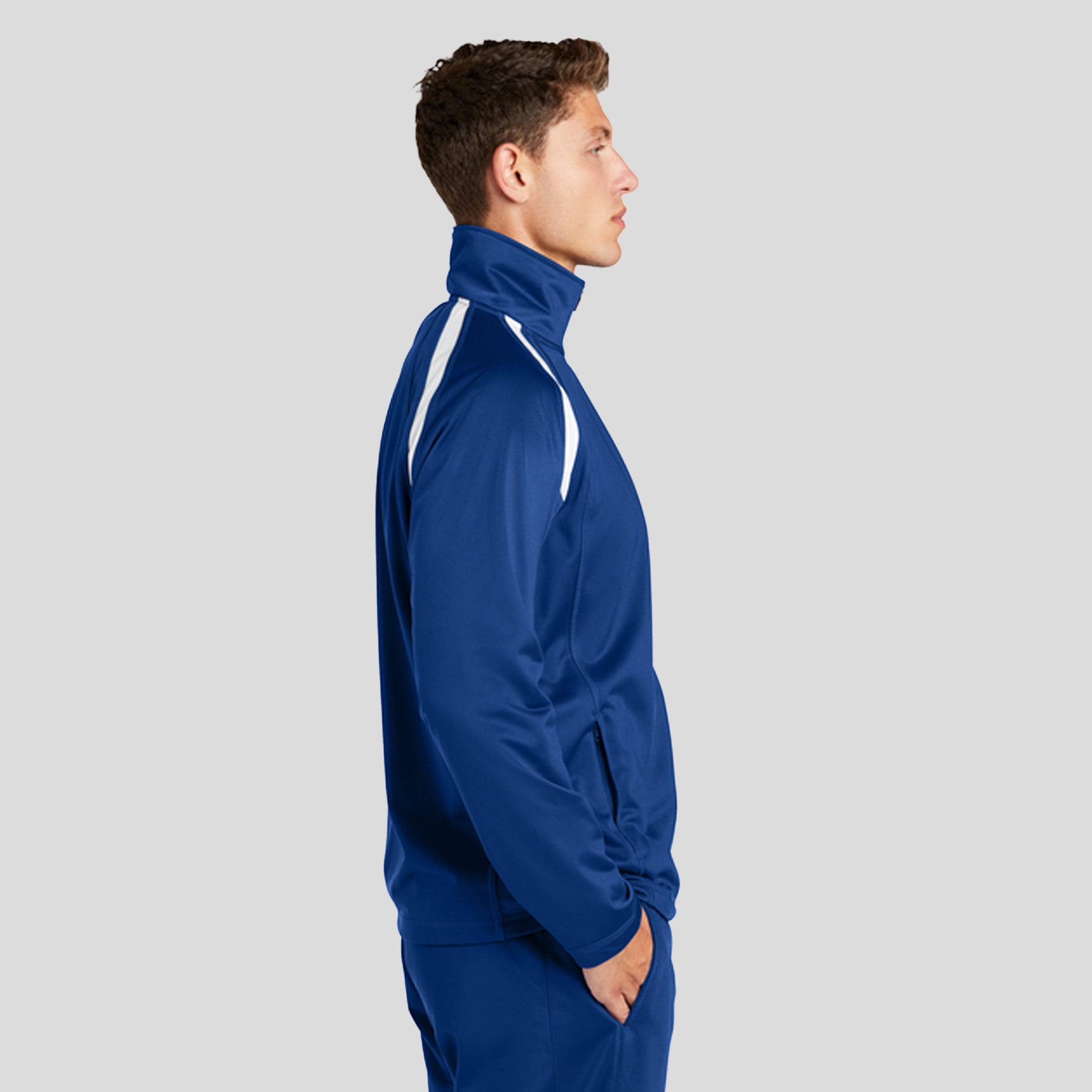 Tricot Track Jacket | True Royal/White
