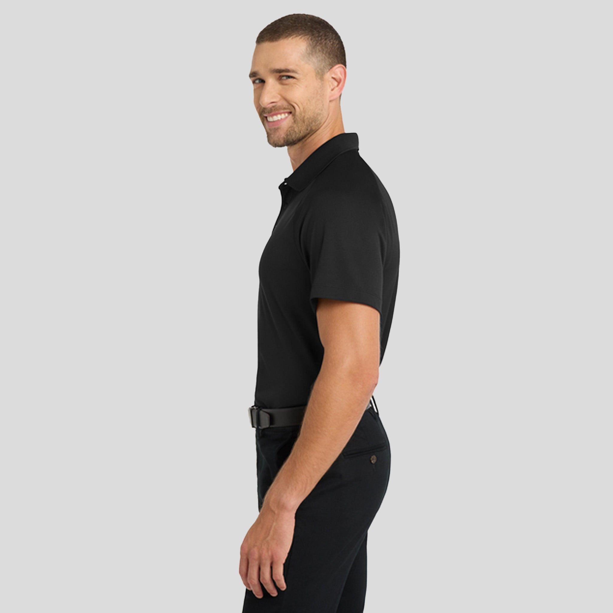 Crossover Raglan Polo | Black