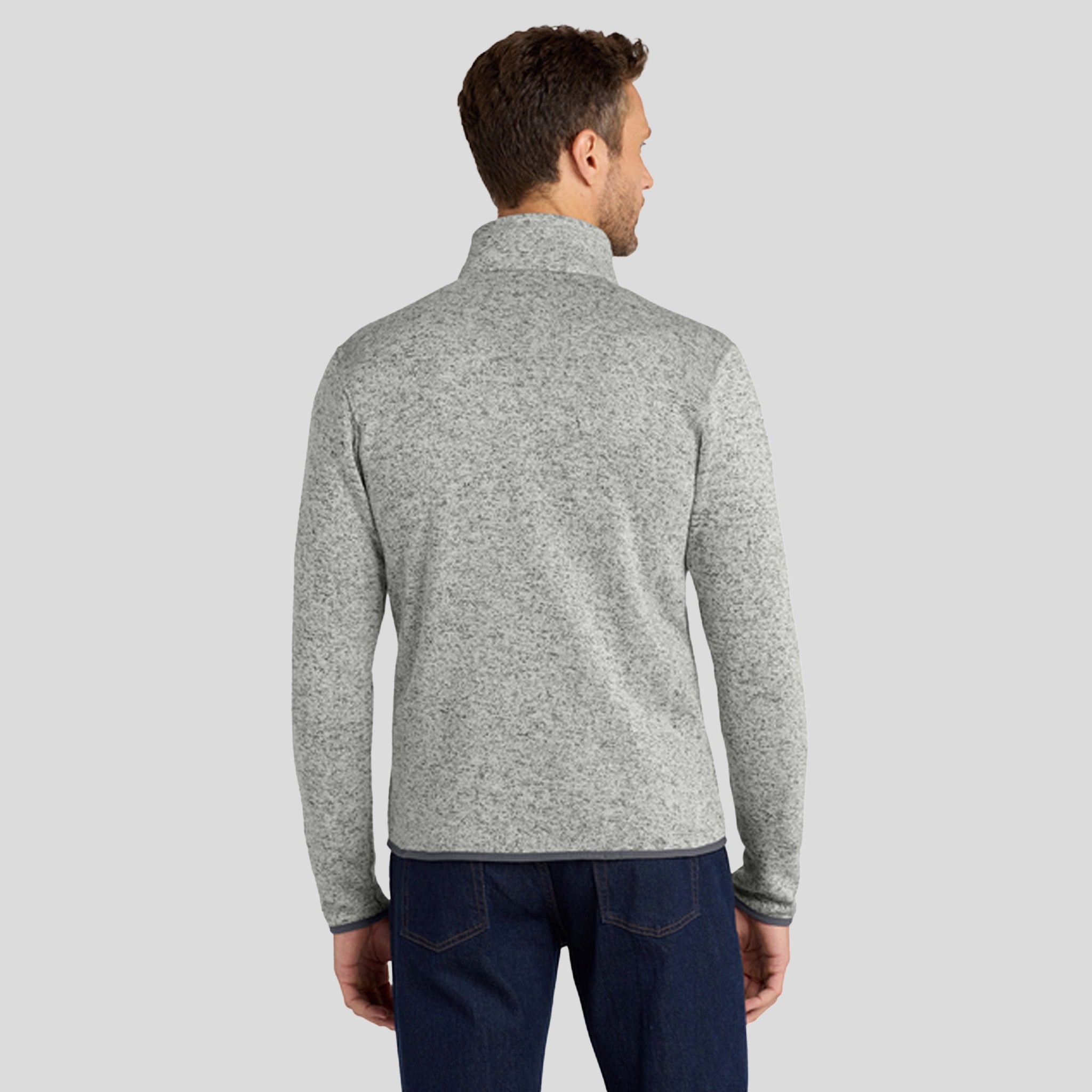 Men's Sweater Fleece Jacket | Grey Heather