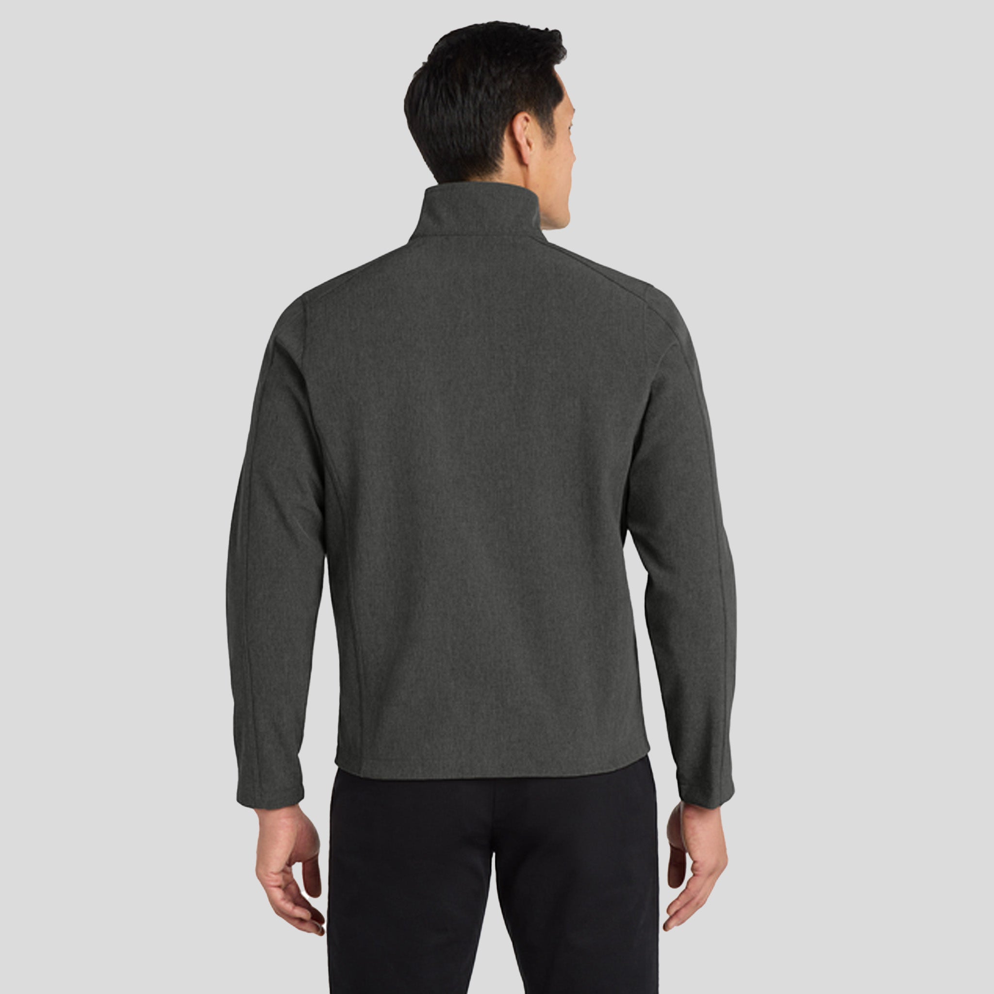 Men's Core Soft Shell Jacket | Black Charcoal Heather