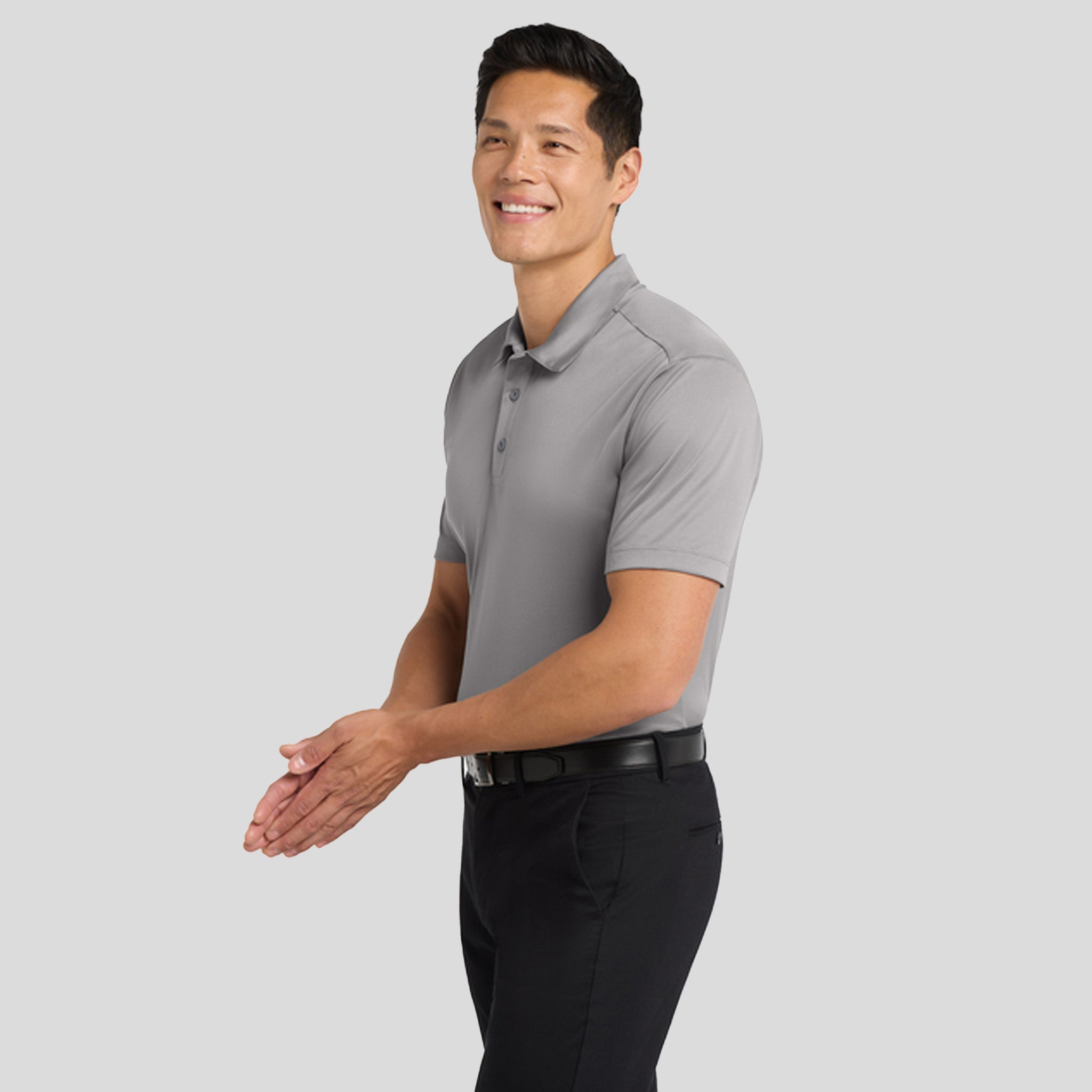 Men's Silk Touch™ Performance Polo | Gusty Grey