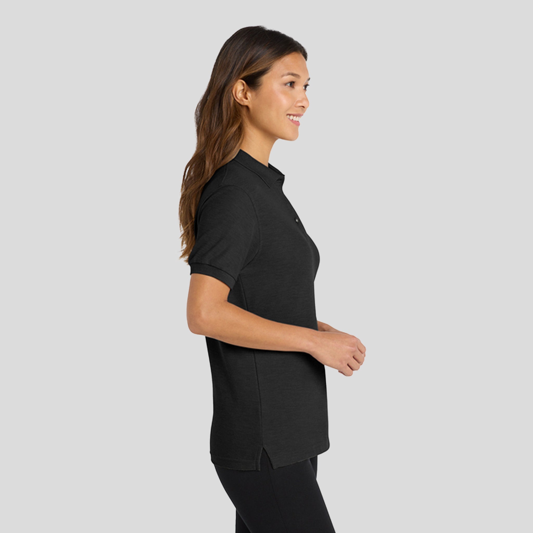 Women's Silk Touch™ Polo | Black