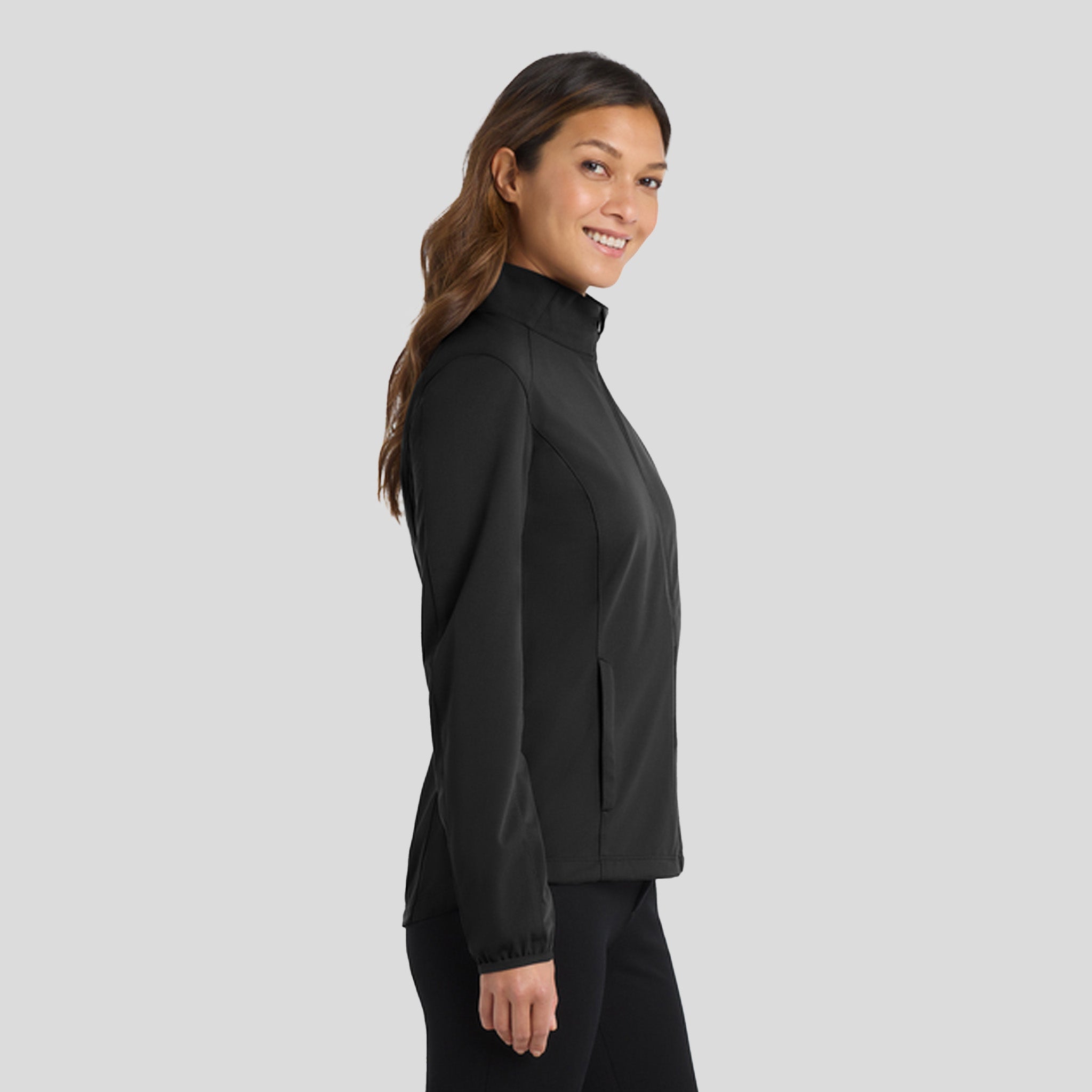 Women's Active Soft Shell Jacket | Deep Black