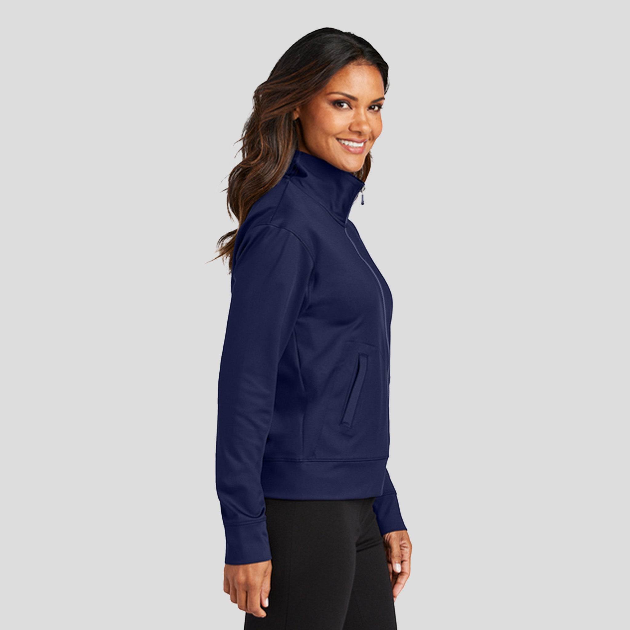 Women's C-FREE® Double Knit Full-Zip | Navy