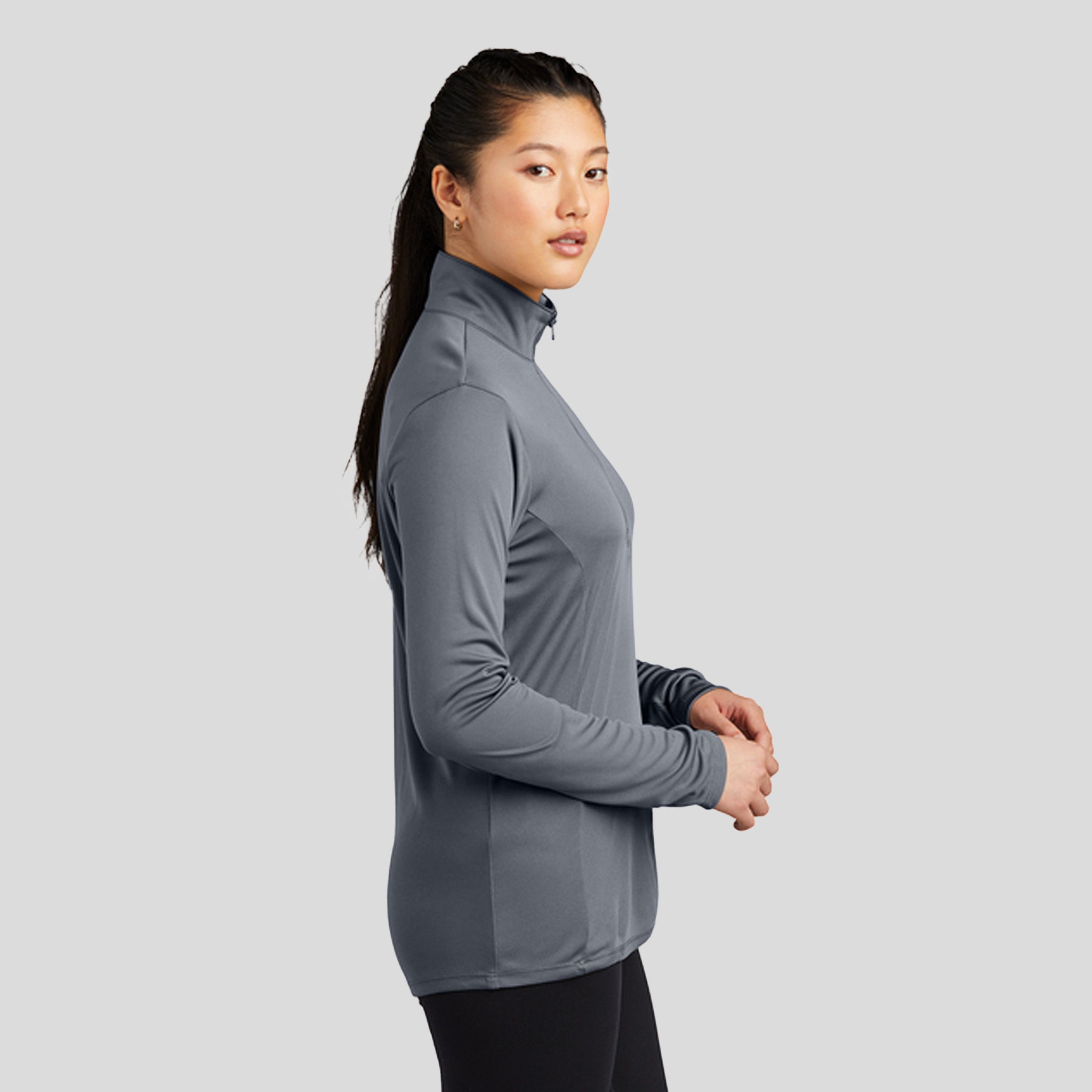 Women's PosiCharge® Competitor™ 1/4-Zip Pullover | Grey Concrete