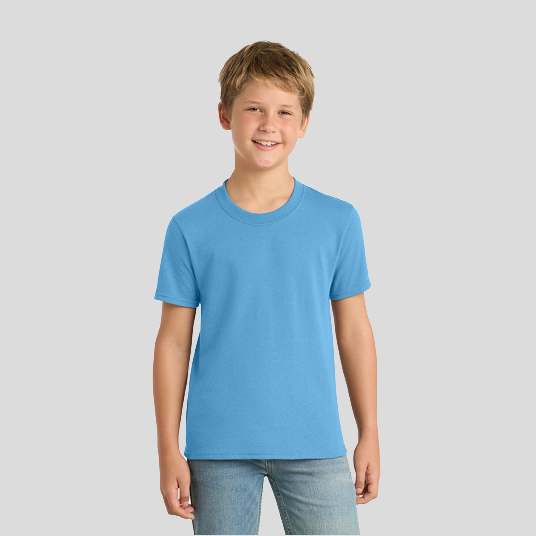 Youth Core Blend Tee | Aquatic Blue