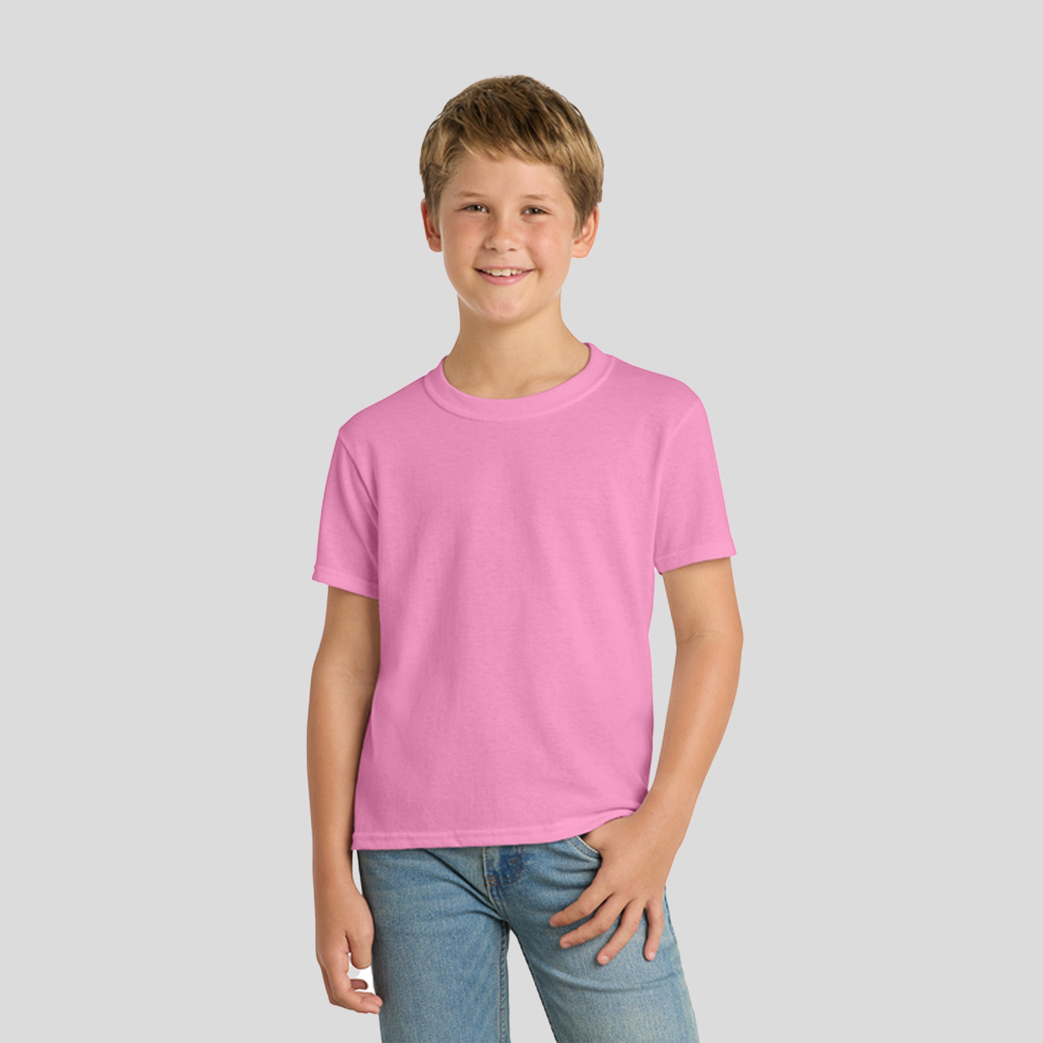 Youth Core Blend Tee | Candy Pink