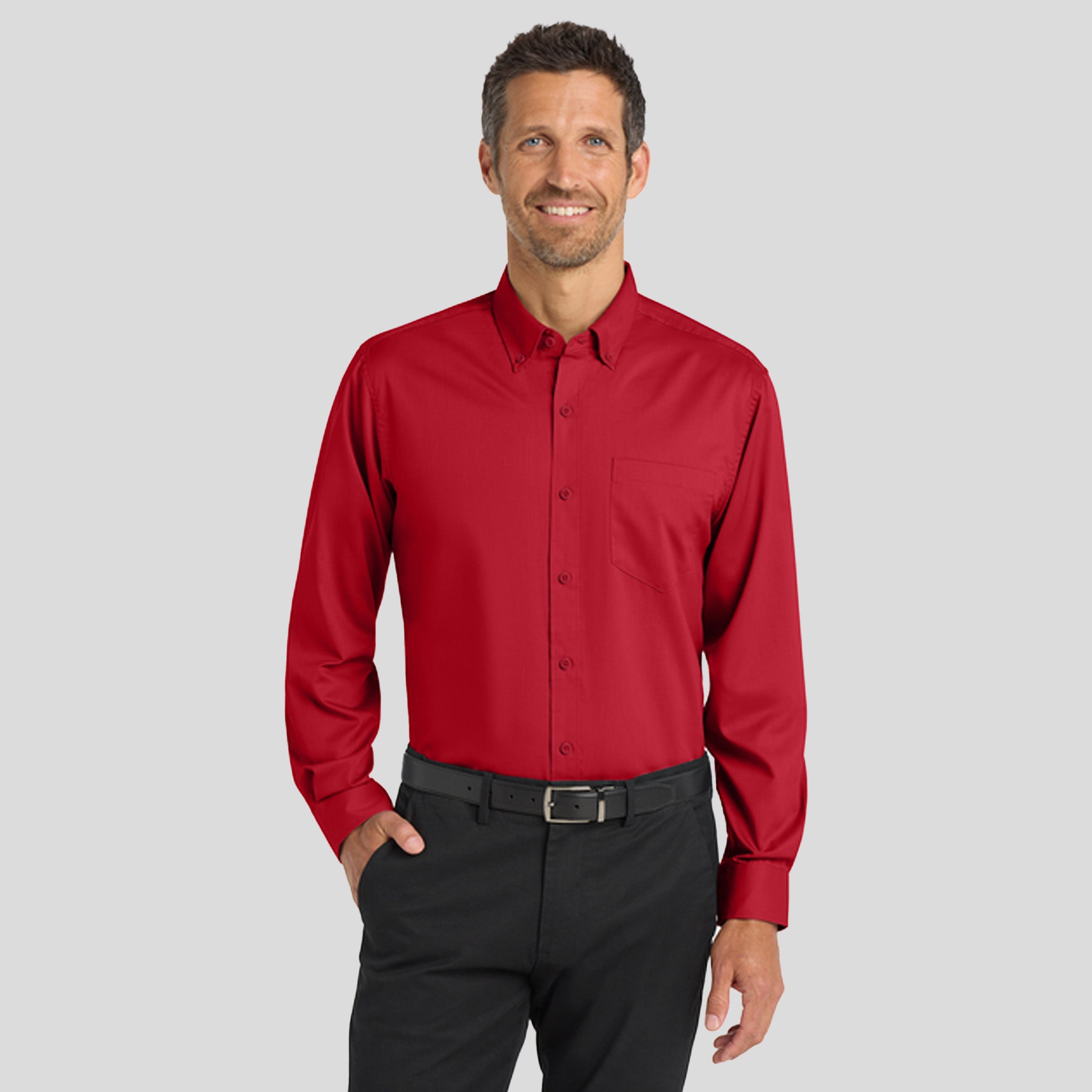 SuperPro™ Twill Shirt | Rich Red