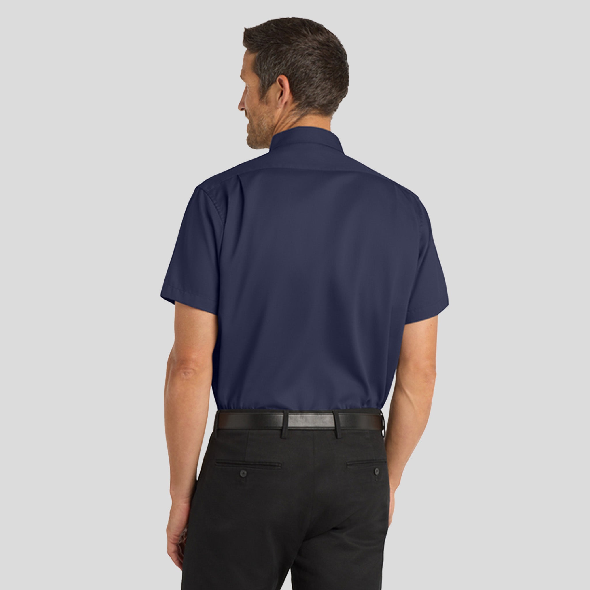 Men's Short Sleeve SuperPro™ Twill Shirt | Navy