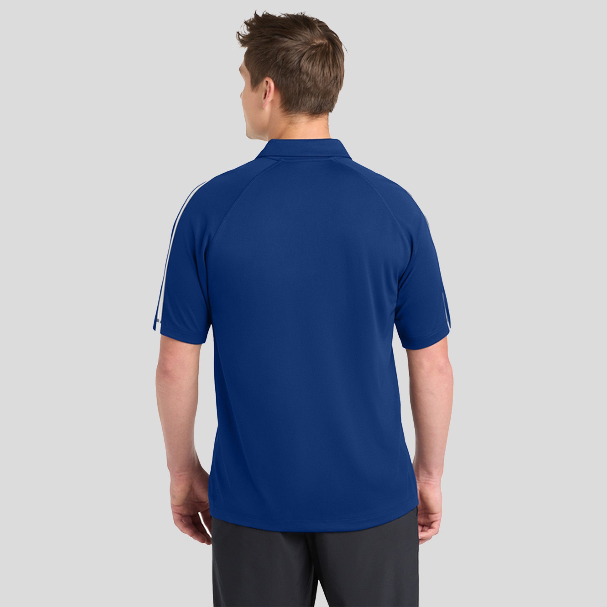 PosiCharge® Micro-Mesh Colorblock Polo | Royal/White