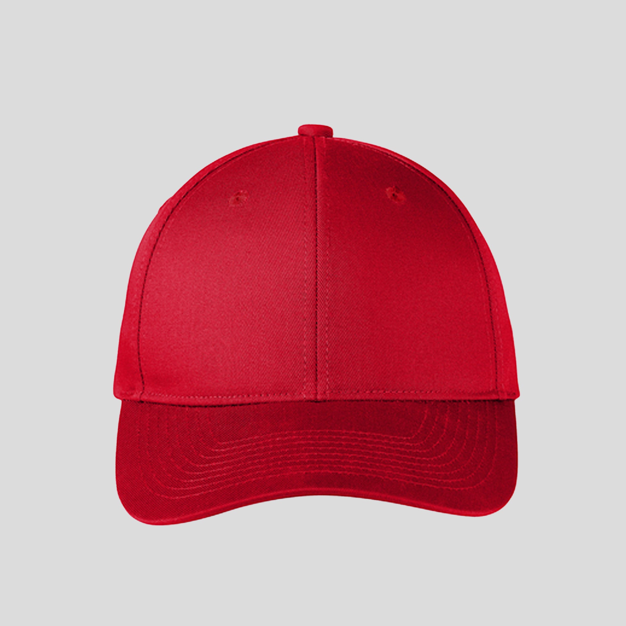 Snapback Fine Twill Cap | Red