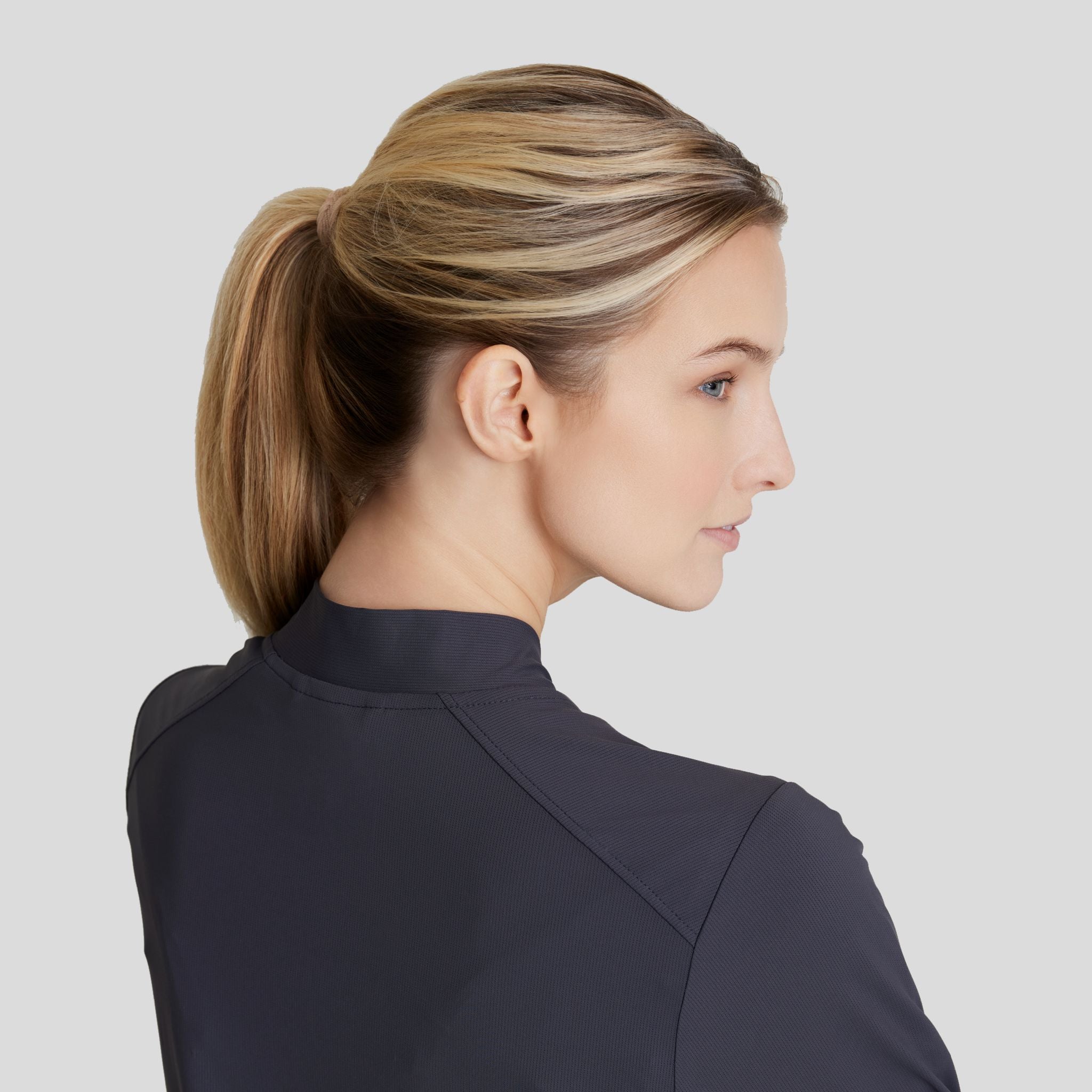 Contour 3-Pocket Front Zipper Warm Up | Pewter