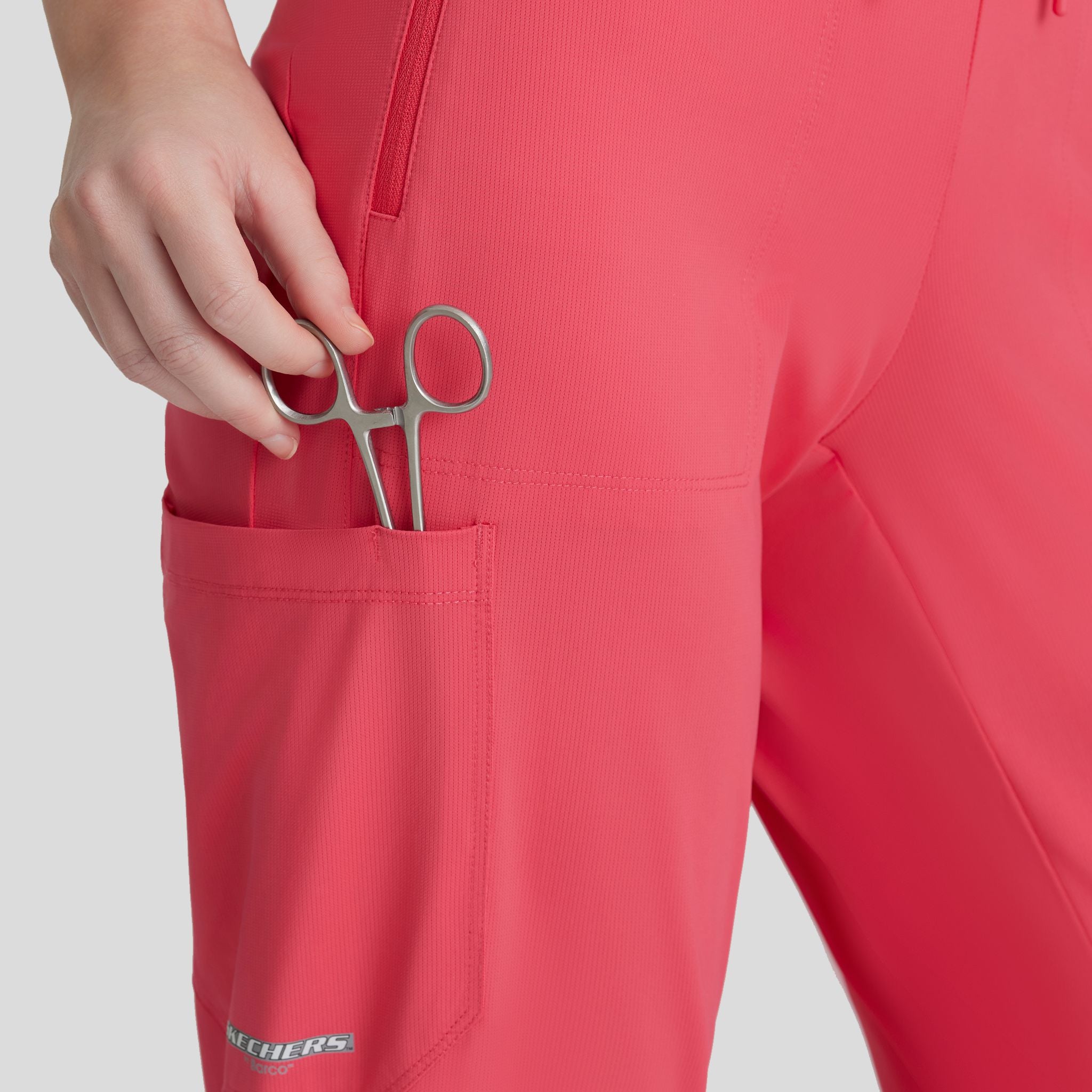 Pace 5-Pocket Ribbed Cuff Jogger | Punch Pink
