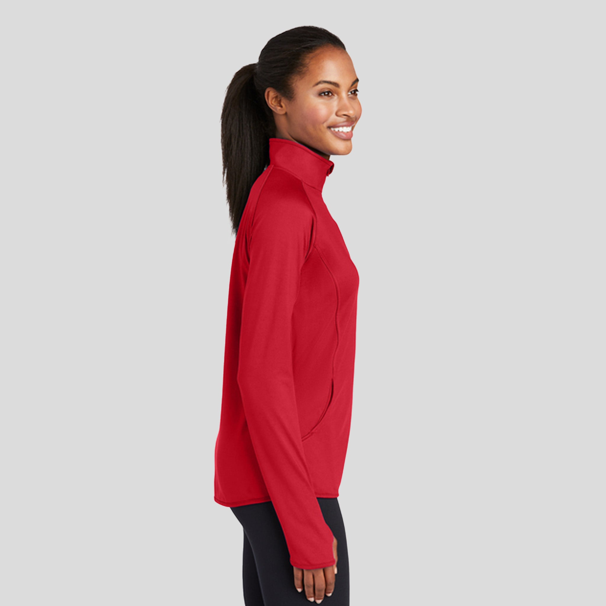 Women's Sport-Wick® Stretch 1/4-Zip Pullover | Red