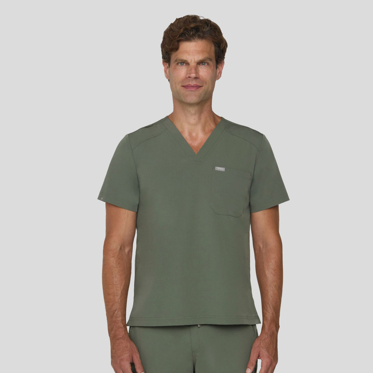 Tempo Men's 1 Pocket V-Neck Top | Olive