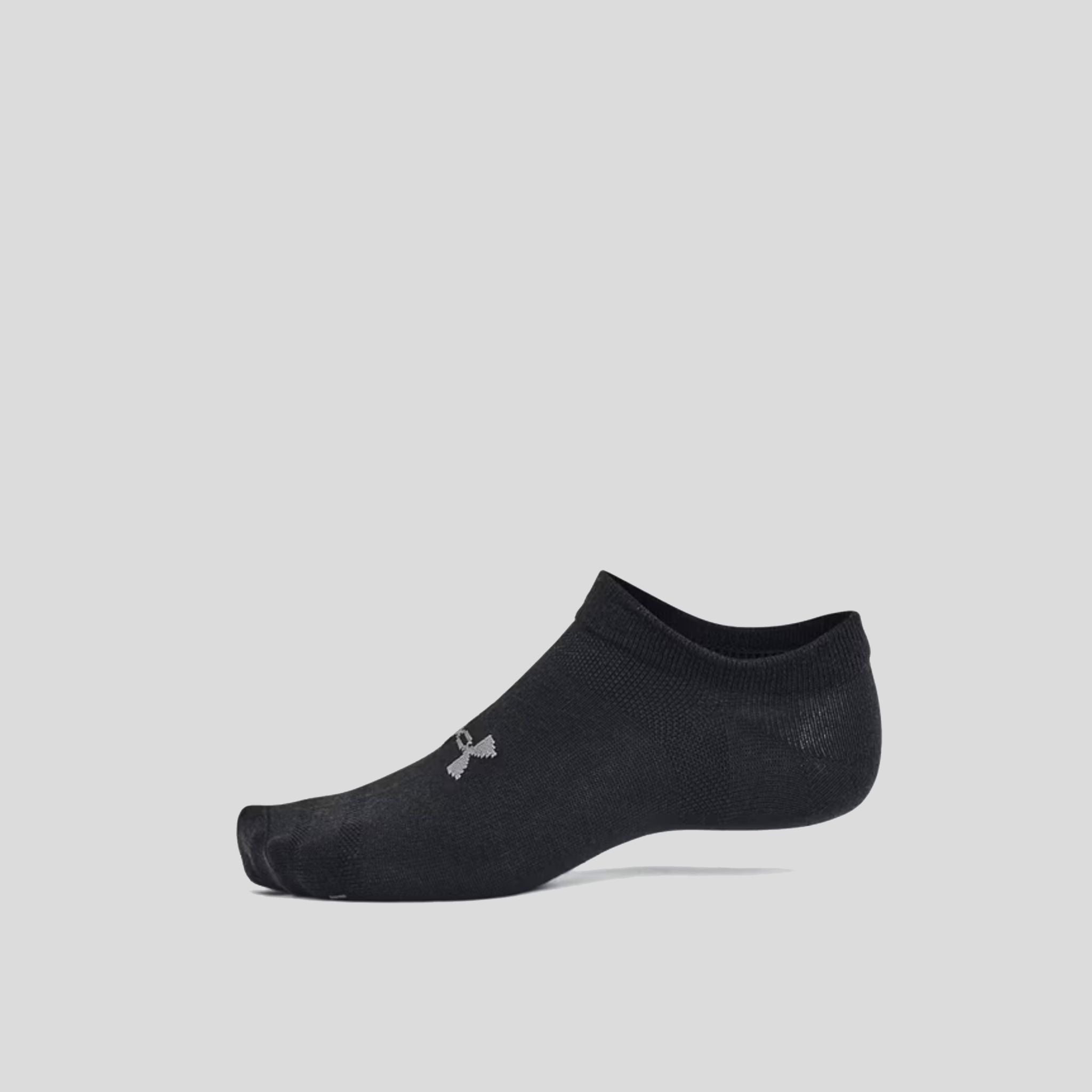 Unisex UA Essential 6-Pack No-Show Socks | Black